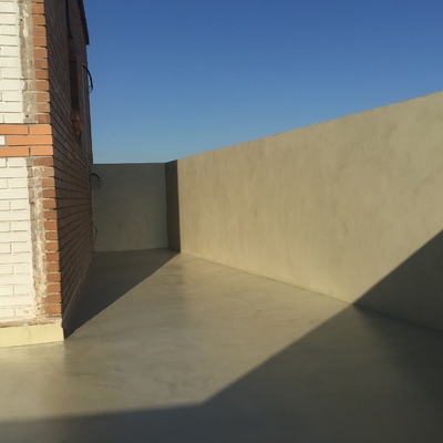 Exterior en microcemento