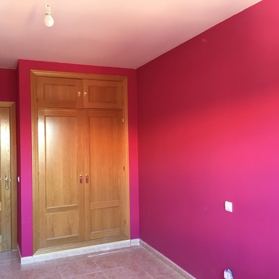 Alisado y pintura fucsia 1