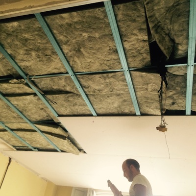 Colocación de cartón yeso