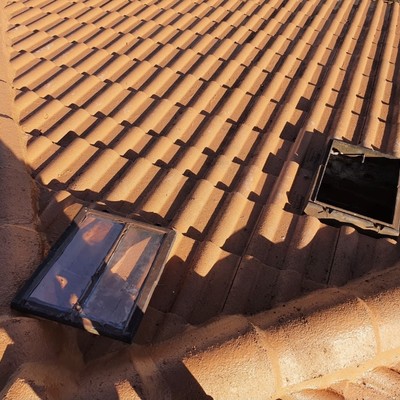 TEJA de hormigon recuperada