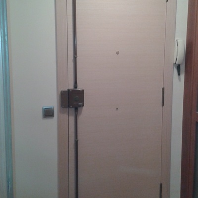 Plafonado puerta blindada