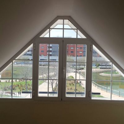 Cerramiento ventana triangular
