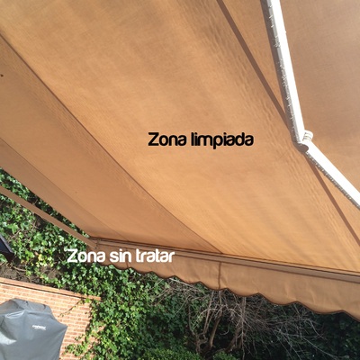 Limpieza de toldo