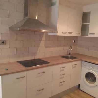 cocina en pequeño apartamento