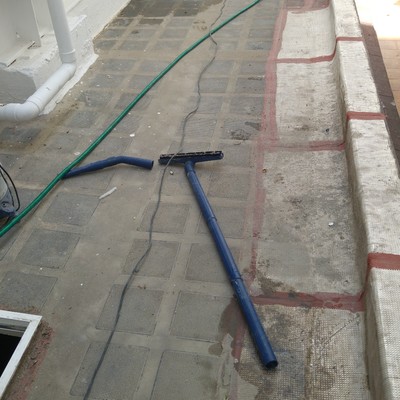 INICIO TRABAJOS DE IMPERMEABILIZACION, PATIOS COMUNIDAD DE VECINOS.