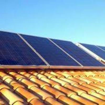 Placas solares en tejado