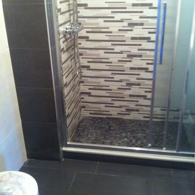 Plato de ducha de obra suelo antideslizante