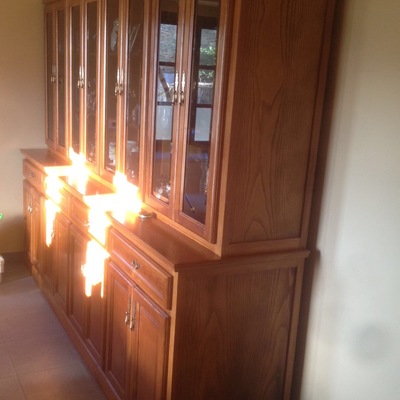 Mueble castaño macizo