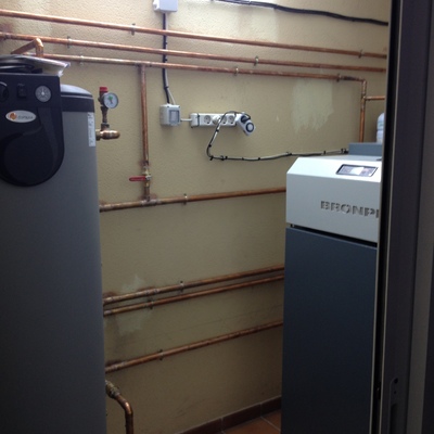 instalacion caldera de pellet