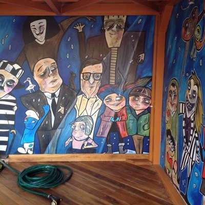 Mural temático (personajes del cine)