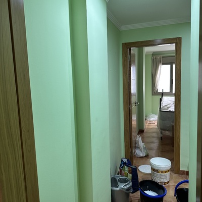 Trabajo de pintura realizado en una vivienda