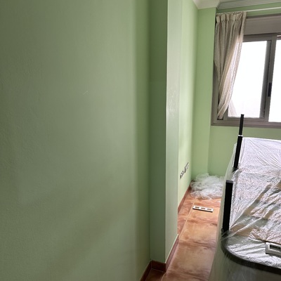 Trabajo de pintura realizado en una vivienda