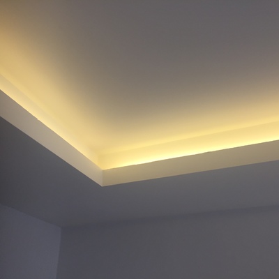 Techo con candilejas para luz led
