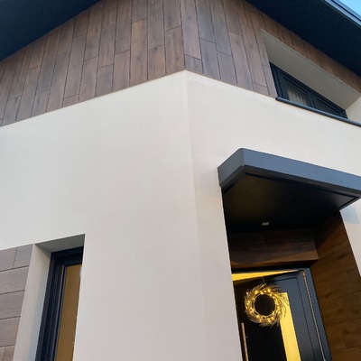 VIVIENDA EN CORVERA- DETALLE MATERIALES FACHADA.