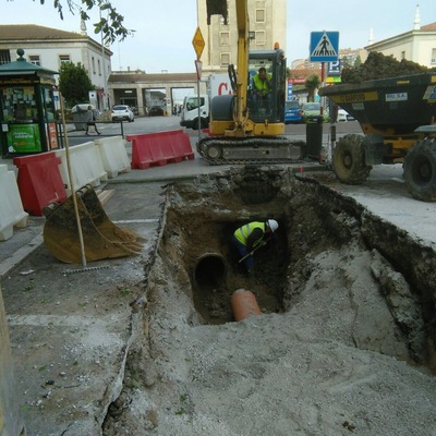 Saneamiento en C/Calderon de la Barca en Santander