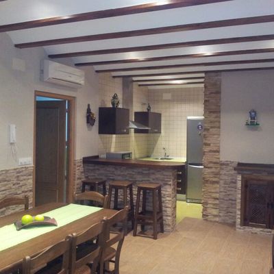 interior cocina campera