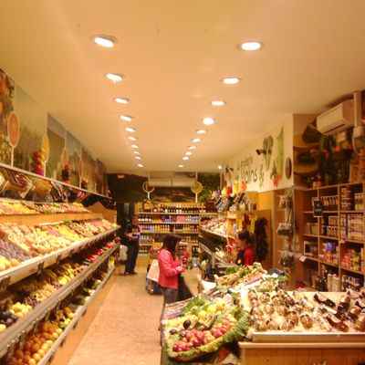 iluminación comercios