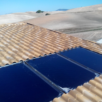 placas solares termicas empotradas en techo