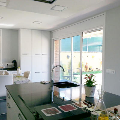 Cocina con isla central