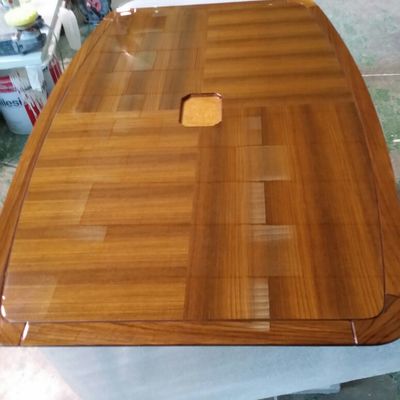 Mesa Embarcación en madera de Teka