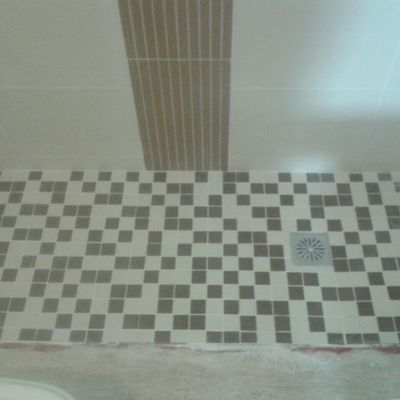 Plato de ducha de obra