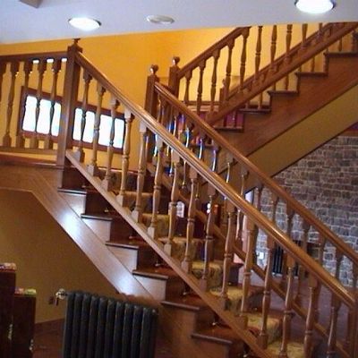 Escalera para casa rústica