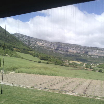 Ventanal antes de limpieza
