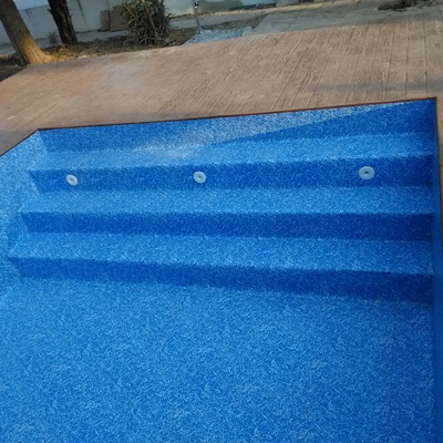 piscina reavilitada con liner armado