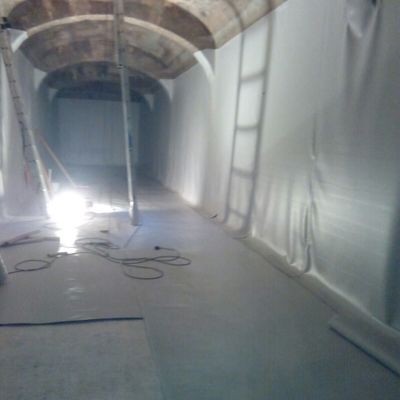 Impermeabilizacion con lámina PVC de Aljibe