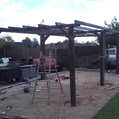 Pérgola madera ipe 