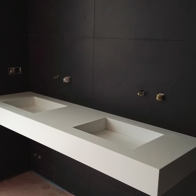 Encimera lavavo doble de koriam