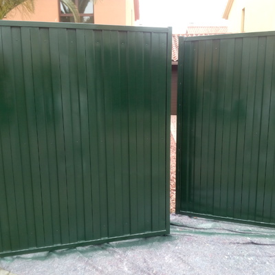 Pintura de un porton.