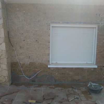 pared sin piedra