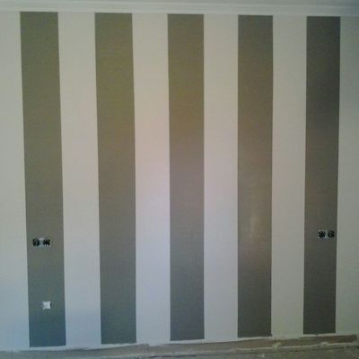 cabecero a listones pintado