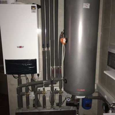 sala de caldera a gas