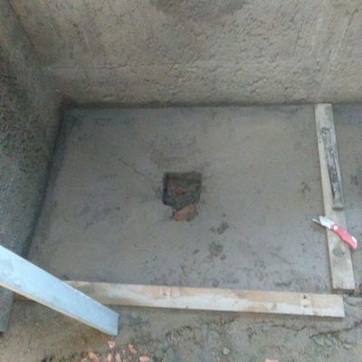 PLATO DE DUCHA DE OBRA SE TERMINA CON EL GRES DEL BAÑO ANTERIOR