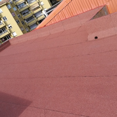 Terrado de lámina pizarra.