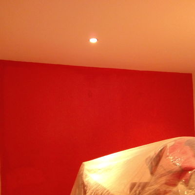 pintura lisa a dos colores