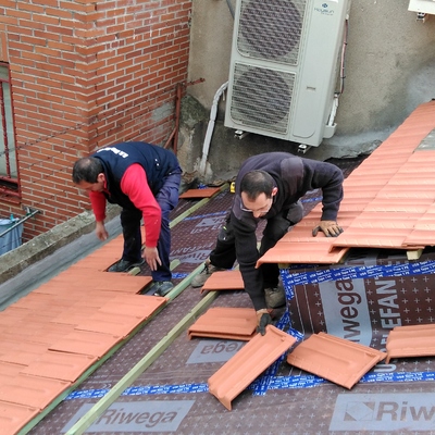 Rehabilitación cubierta inclinada con teja alicantina