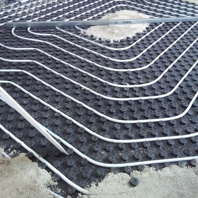 suelo radiante en pavimento