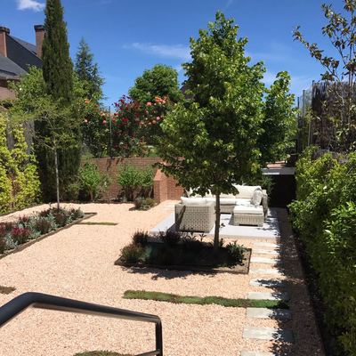 Jardín bajo mantenimiento