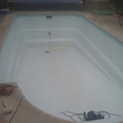 piscina antes