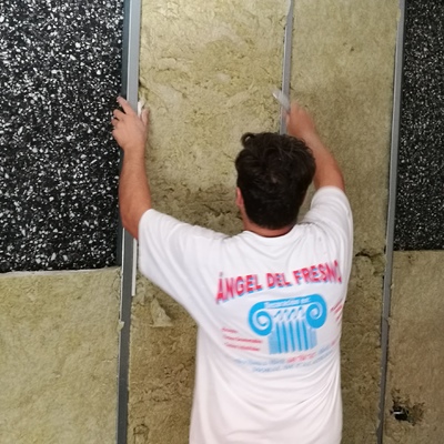 Aislamiento acústico, insonorización de pared.