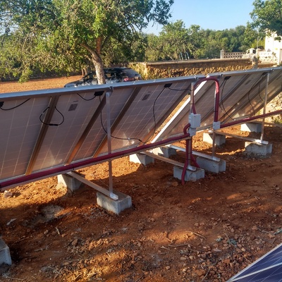 Parte trasera módulos fotovoltaicos