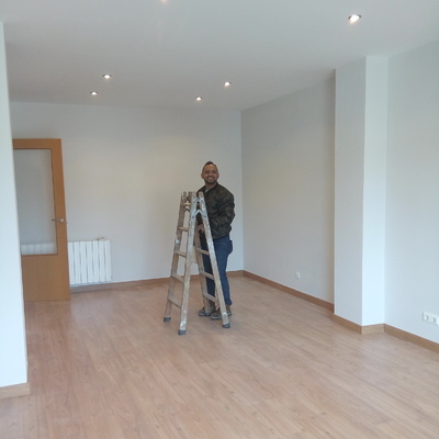 Pintura y Parket en el Salon