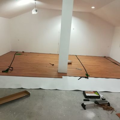 suelos, alumbrado, pladur y pintura