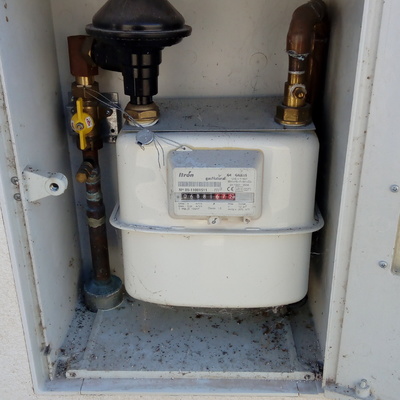 CONTADOR  DE GAS EMPOTRADO