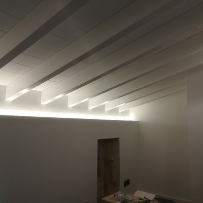 Pintura interior y esmslte en vigas