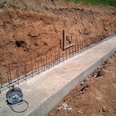 Cimentación de muro