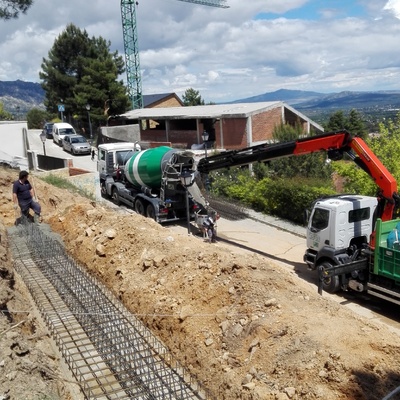 Zapatas muros contención